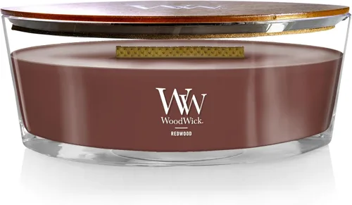 Miniatura 15 de WoodWick Santal Myrrh - Vela grande en frasco con forma de reloj de arena, cera de mezcla de soya prémium, mecha de madera Pluswick Innovation