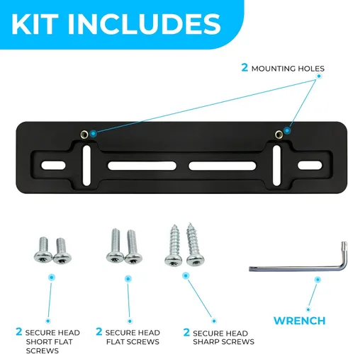 Miniatura 5 de Soporte de montaje de placa de parachoques delantero para Jeep + kit de tornillos y llaves