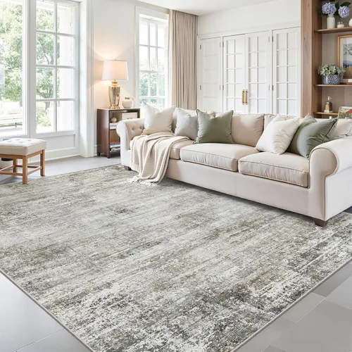 Miniatura 42 de zesthome Alfombras de 5 x 7 pulgadas - Alfombra lavable resistente a las manchas, alfombras modernas abstractas para sala de estar, dormitorio