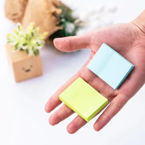 Miniatura 3 de (50 blocs) notas adhesivas de 1.5 x 2, 10 colores de notas autoadhesivas, almohadillas adhesivas, reciclables, autoadhesivas, fáciles de publicar