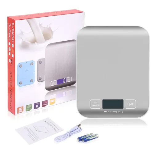 Miniatura 8 de Báscula digital de alimentos de cocina, báscula postal portátil para paquetes de pequeñas empresas, alimentos, productos hechos a mano, líquidos