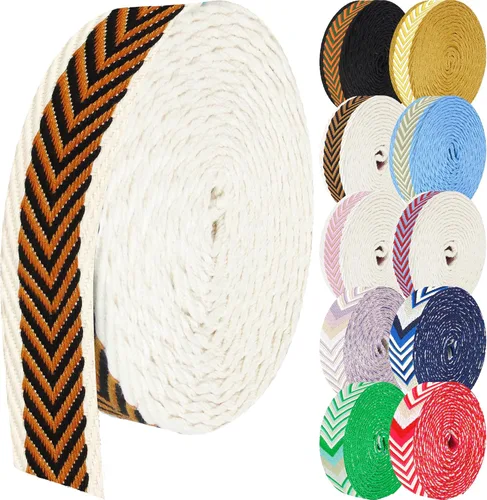 Miniatura 21 de 1.5 pulgadas Correa de nailon con patrón, correas de cinturón de nailon, correas para bolso, correas para mochila, cinturón de nailon