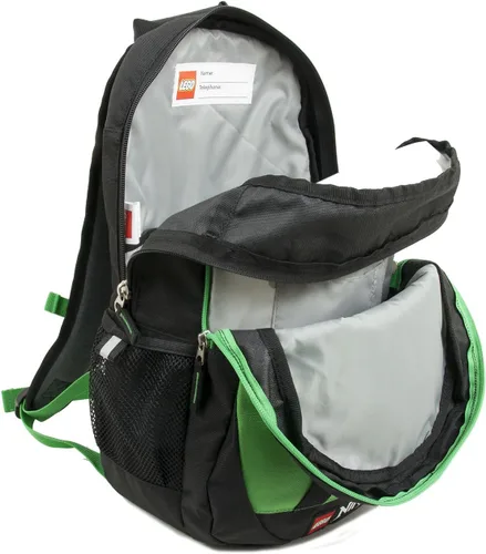 Miniatura 4 de Mochila escolar LEGO NINJAGO para niños, bolsa para libros, para viajes, para ir y venir, para el regreso a la escuela, para niños y niñas, Verde