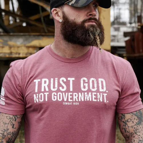 Miniatura 2 de Combat Iron Trust God Not Government - Camiseta de manga corta para hombre