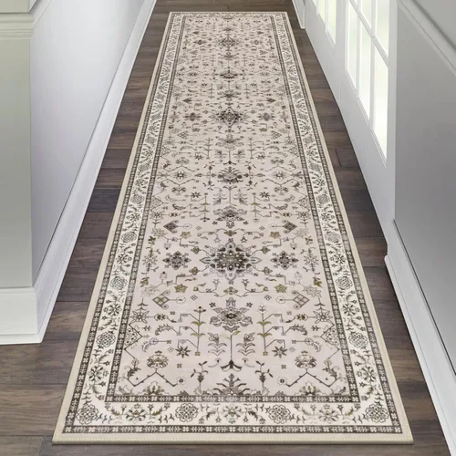 Miniatura 86 de HEBE Alfombra Pasillo 2'x10' Lavable Vintage Desgastada Alfombras de Área Antideslizante Alfombra de Lavandería Boho Alfombras de Piso para Pasillos