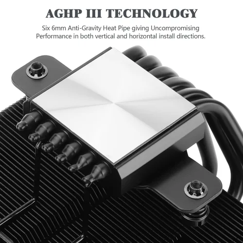 Miniatura 2 de Thermalright SI-100 Black Enfriador de aire para CPU, tubos de calor de 6×6mm, TL-E12B Ventilador silencioso PWM con rodamiento S-FDB V2.0