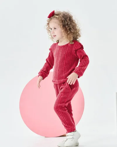 Miniatura 4 de Mioglrie Infant Baby Girl Clothes Fall Outfits Toddler Girls' Clothing Fleece Sweatshirts Winter Baby Clothes for Girls