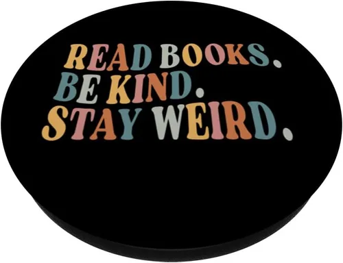 Miniatura 2 de Lee libros Be Kind Stay Weird Funny Book Lover PopSockets intercambiables PopGrip