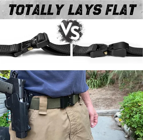 Miniatura 2 de DEYACE Cinturón táctico para hombre, liberación rápida, militar, senderismo, 1.5 pulgadas, cinturones de trabajo resistentes