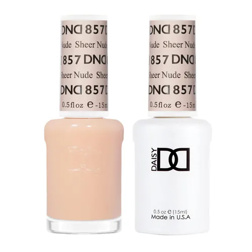 Miniatura 15 de Juego de esmalte de gel DND, Colección Sheer, esmalte de gel UV/LED y laca de uñas de secado al aire, dúo de esmalte sin astillas a juego, 0.5 onzas