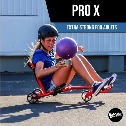 Miniatura 2 de EzyRoller Nuevo Pro-X Juguete Montable para Niños y Adultos - Rojo Juguete de equitación galardonado para exteriores e interiores para niños