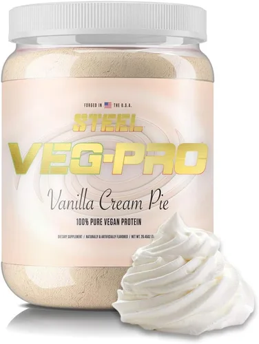 Miniatura 5 de Suplementos de acero Veg-PRO, proteína de chícharo vegetal, aislado en polvo, suplemento natural orgánico vegano 680.38 g (1.5 libras).