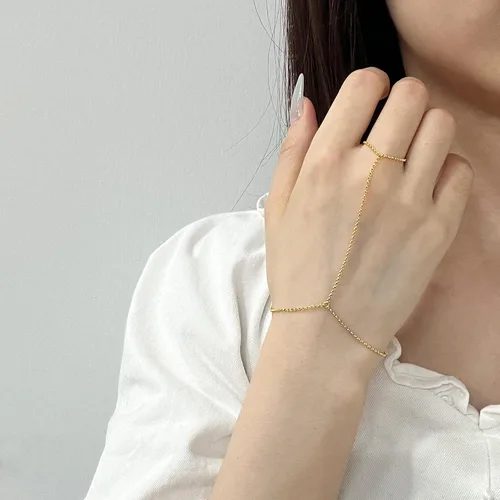 Miniatura 104 de Pulsera de plata de ley 925 para mujer, pulsera de mano para mujer, pulseras esclavas de 7 a 9 pulgadas ajustable