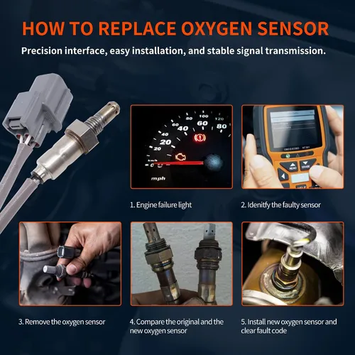 Miniatura 4 de HiSport Sensor de oxígeno O2 relación de combustible de aire 35655-ZY3-C01 - Compatible con Honda BF200 BF225 200HP 225HP Marine Outboard 2002 2003