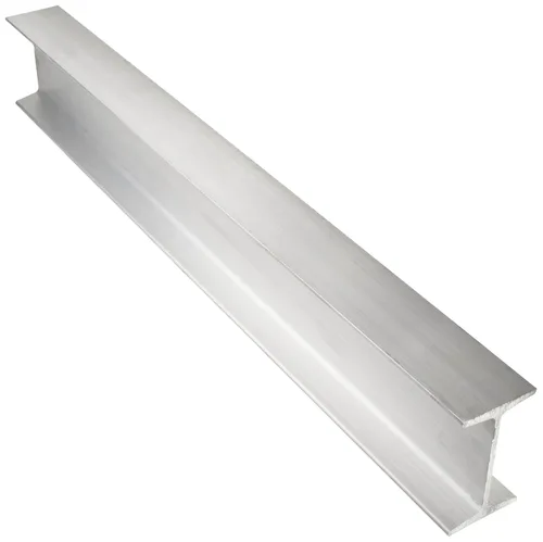 6061, viga de aluminio, acabado sin pulir (molinillo), extruido, tolerancia estándar, sistema imperial, ASTM B221, longitud de caña igual, esquinas