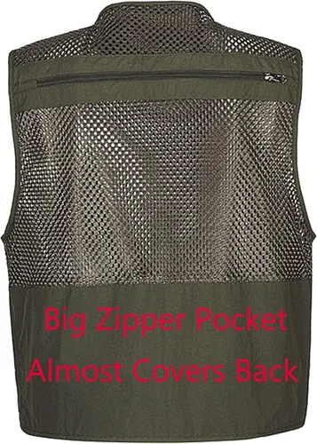 Miniatura 3 de Chaleco Flygo para hombre para pesca trabajo safari viaje de reportajes o para actividades al aire libre en verano con bolsillos