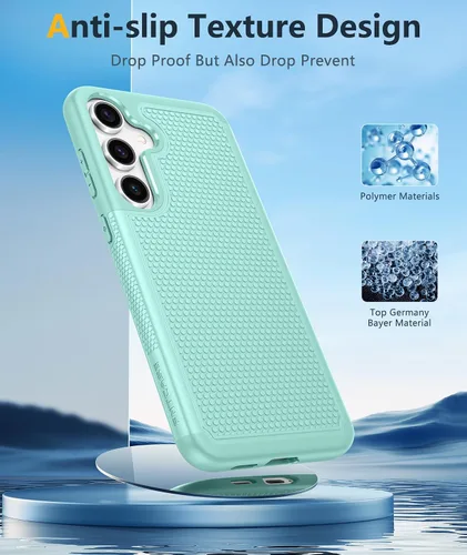 Miniatura 953 de FNTCASE Funda para iPhone 17 Pro: Fundas delgadas translúcidas de color azul claro compatibles con MagSafe, protección completa de la cámara
