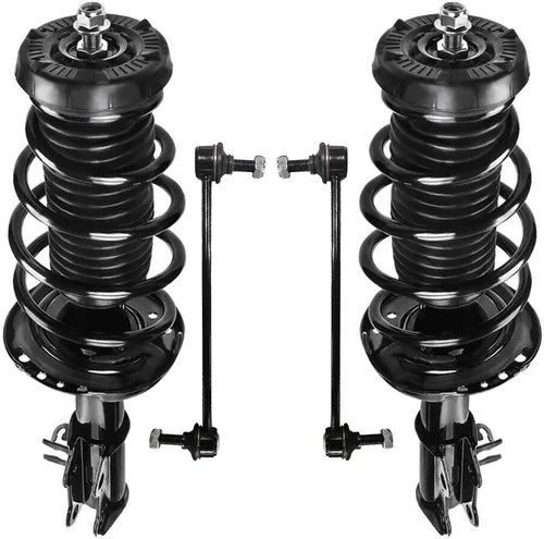Miniatura 62 de Detroit Axle - Kit de 4 piezas RWD Puntales Delanteros Barras Estabilizadoras para Ford F-150 2021 2022 2023 2024, 2 Puntales con Resorte Helicoidal