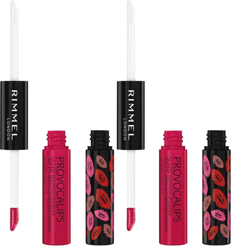 Miniatura 23 de Rimmel London Provocalips 16hr a prueba de besos color labial - Lápiz labial líquido de dos pasos para fijar el color y el brillo - 730 Make Your
