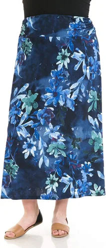 Miniatura 4 de LEEBE Falda maxi para mujer y talla grande (Small-5X)