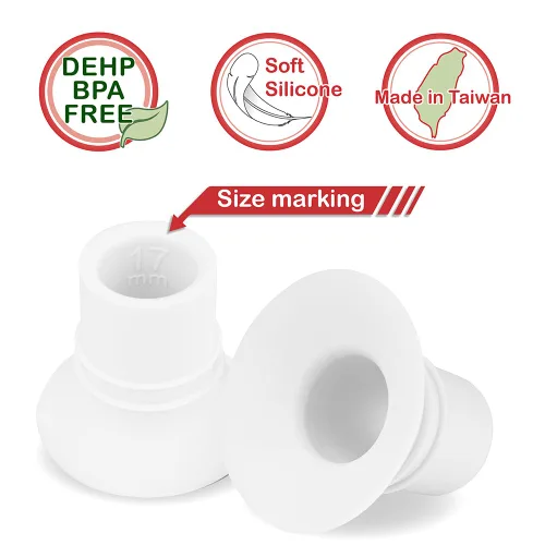 Miniatura 5 de Nenesupply Inserto de brida de 0.669 in compatible con piezas de bomba de brida Elvie Brida Elvie Stride Brida Momcozy Medela Brida Spectra Willow