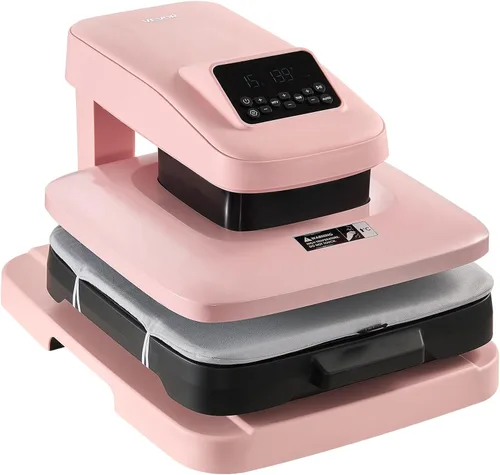 Miniatura 14 de Máquina de presión de calor automática VEVOR, 15 x 15 pulgadas, máquina de estampado para playeras con liberación automática y presión ajustable