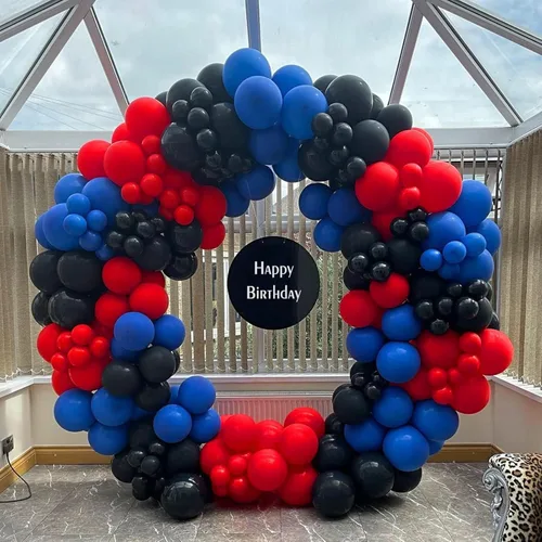 Miniatura 7 de FOTIOMRG Paquete de 100 globos rojos de 12 pulgadas, globos de látex rojos para el día de San Valentín, cumpleaños, boda, decoración de fiesta