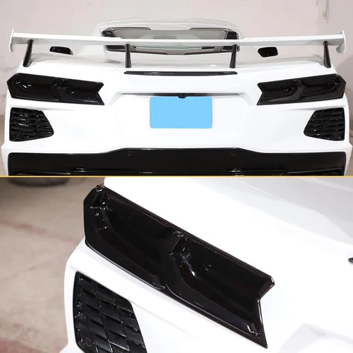 Miniatura 7 de Cubierta de luces traseras de automóvil compatible con Corvette C8 Stingray Z06 E-Ray 2020-2023 2024 2025, cubierta de lámpara trasera ahumada