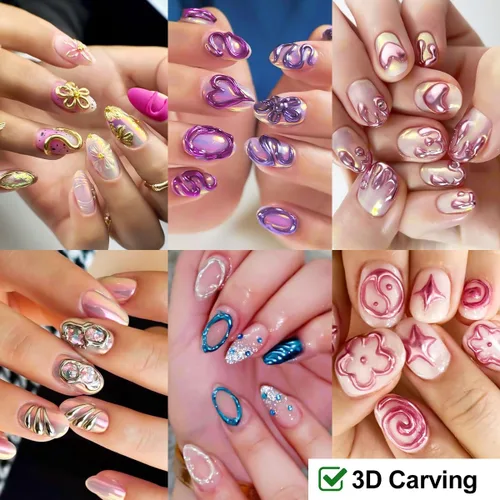 Miniatura 5 de Kit de 36 tarros de polvo de uñas cromado, espejo metálico, pigmento de polvo cromado para uñas de gel, juego de polvo holográfico con purpurina