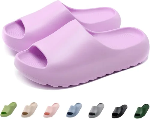 Miniatura 17 de Sandalias acolchadas para mujeres, hombres y niños, cómodas, antideslizantes, suaves, impermeables, para baño, ducha, sandalias acolchadas de suela