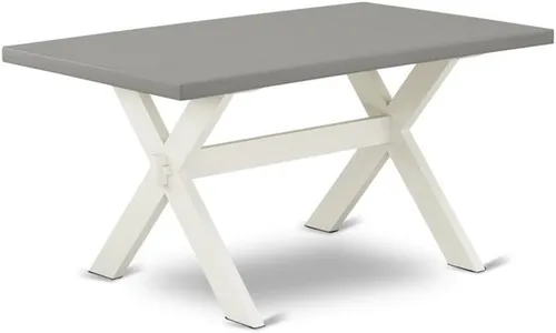 Miniatura 16 de East West Furniture VT026 Mesa de comedor estilo V – una mesa de cocina rectangular con patas elegantes, 36 x 60 pulgadas, multicolor