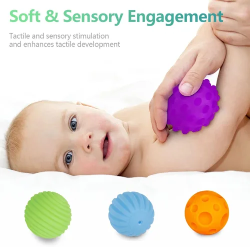 Miniatura 2 de Pelota sensorial para bebés de 6 a 12 meses, bolas de bebé para niños pequeños de 1 a 3 años, alivio del estrés, bolas sensoriales texturizadas