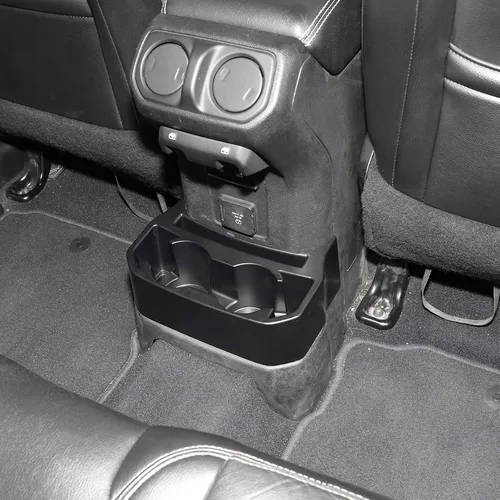 Miniatura 5 de Jimen Soporte para tazas trasero JL, soporte doble extra para tazas, bandeja organizadora de bebidas para asiento trasero compatible con Jeep
