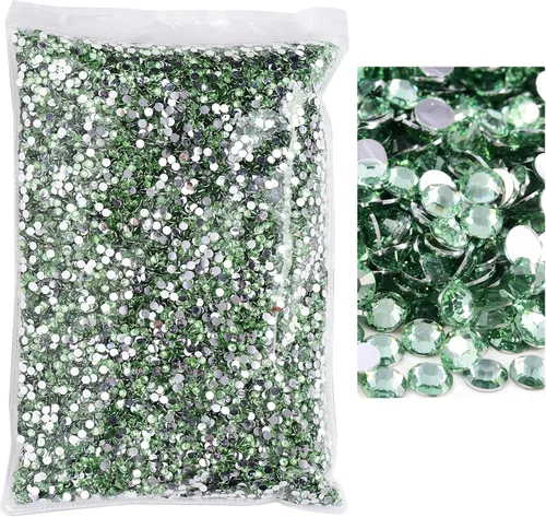 Miniatura 23 de 50000 piezas de diamantes de imitación con parte posterior plana, resina sin termoadhesión, gran cantidad al por mayor para manualidades, bricolaje