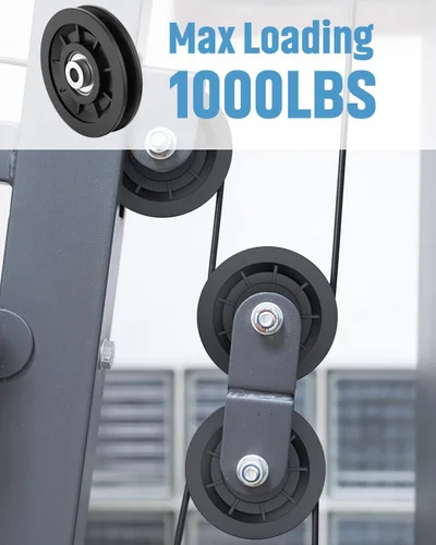 Miniatura 3 de 90mm/3.5" Rodamiento Universal de Nylon Polea-Rueda para Reemplazo de Equipo de Gimnasio en Casa, Cable Máquina, Rodamiento Resistente al Desgaste