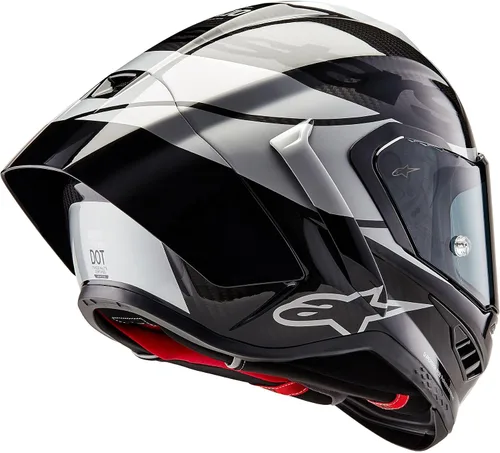 Miniatura 2 de Alpinestars Casco Supertech R10 Element, de fibra de carbono, diseño aerodinámico de cara completa, ventilación y seguridad, certificado DOT y ECE