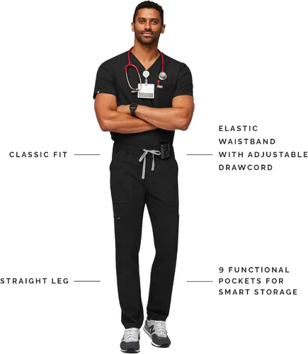 Miniatura 2 de FIGS Pantalones médicos cargo Cairo, ajuste clásico de pierna recta