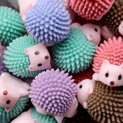 Miniatura 5 de Figuras de juguete de erizo - Figuras de animales salvajes 25 piezas - Figuritas de fiesta para niños - Decoración de pastel - Juego de decoración