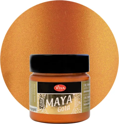 Miniatura 13 de Viva Decor Maya Gold (verde manzana) 1.52 onzas líquidas - Pintura acrílica metálica brillante para trabajos creativos en madera, vidrio