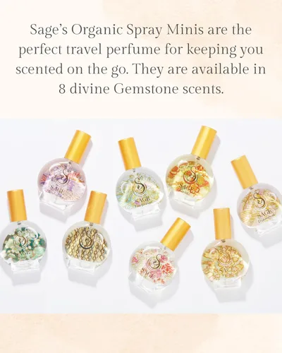 Miniatura 2 de Sage Diamond, perfume en aerosol, minilirio, almizcle blanco, ámbar blanco, aceites esenciales de sándalo, mini perfumes para mujeres, fragancias