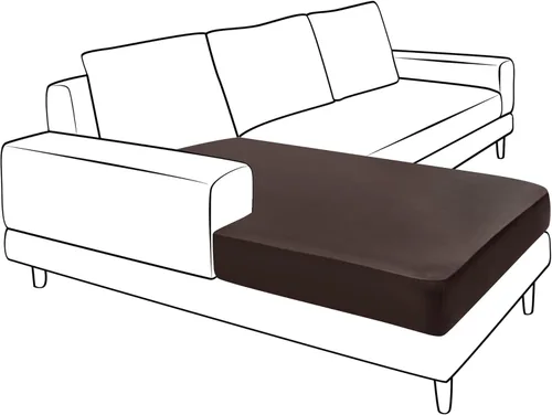 Miniatura 71 de Yates Home Funda de cojín de piel sintética para sofá, impermeable, elástica, para asiento de caravana, sofá biplaza, protector de muebles, funda