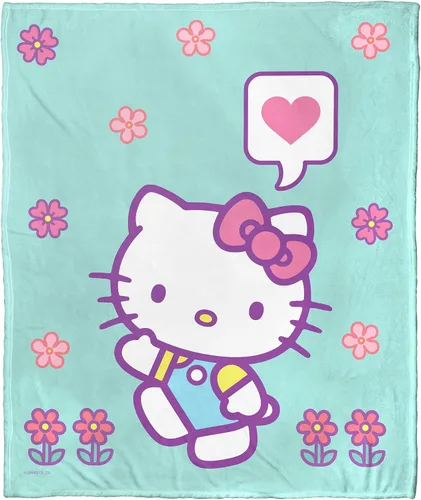 Miniatura 10 de Northwest Hello Kitty - Manta de seda táctil, 50 x 60 pulgadas, amigos de la playa
