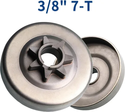 Miniatura 6 de Embrague de piñón 0 .375 7T para Husqvarna 455, 455 Rancher, 460, 460 Motosierra Rancher 537110503 y 537291604