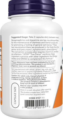 Miniatura 3 de Now Foods Enfoque verdadero - 90 VCaps