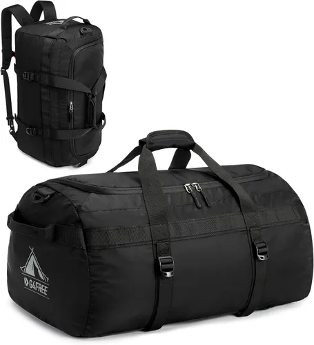 G4Free Bolsa de gimnasio para mujeres y hombres, mochila de lona de 45 litros con compartimento para zapatos, resistente al agua, bolsa de viaje