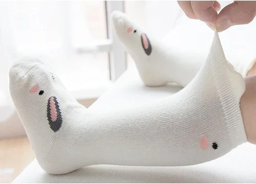 Miniatura 5 de 8 pares de calcetines antideslizantes a la rodilla para niños y niñas