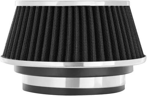 Spectre Filtro de aire universal con abrazadera de alto rendimiento, lavable: forma cónica inversa redonda; brida de 3"/3.5"/4"; 2.625" (67 mm) de