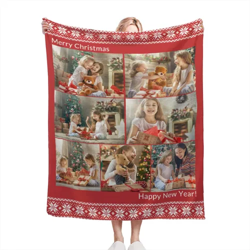 Miniatura 18 de EAQ Manta personalizada con collage de imágenes, es una manta personalizada para niños, adultos, familia, recuerdo, regalo