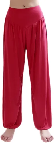 Pantalones de algodón modal para mujer de AvaCostume, pantalones suaves para practicar yoga o deportes.