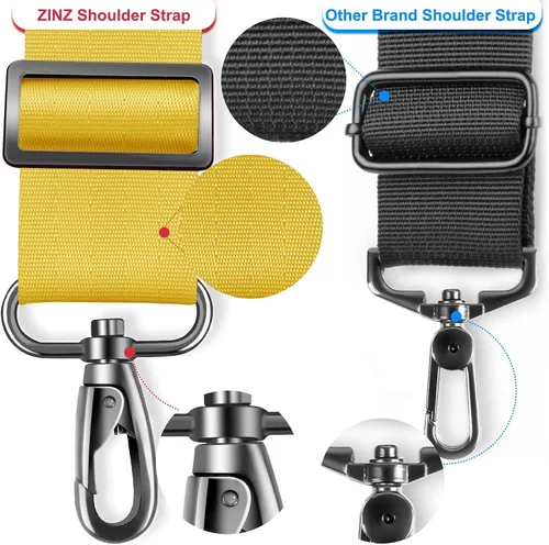 Miniatura 160 de ZINZ Correa de hombro universal de 59 pulgadas con almohadilla transpirable fija ultra gruesa, correa de hombro ajustable y resistente para bolsa